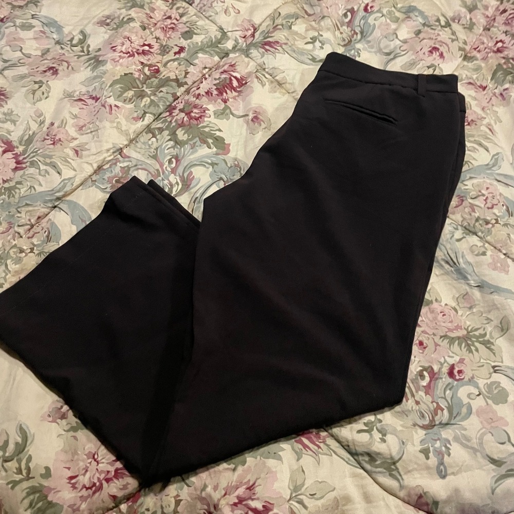 Starcity Logan Women Size 13 Brown Polyester Rayon Spandex Dress Pants Flare Leg